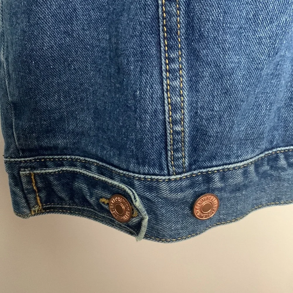 Forever 21 Men Blue Denim Distressed Jacket - Medium - Picture 7 of 11